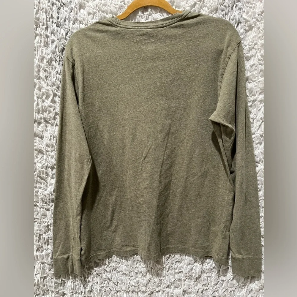 Polo Ralph Lauren OLIVE GREEN CREWNECK Cotton TEE Shirt, MEN SIZE S